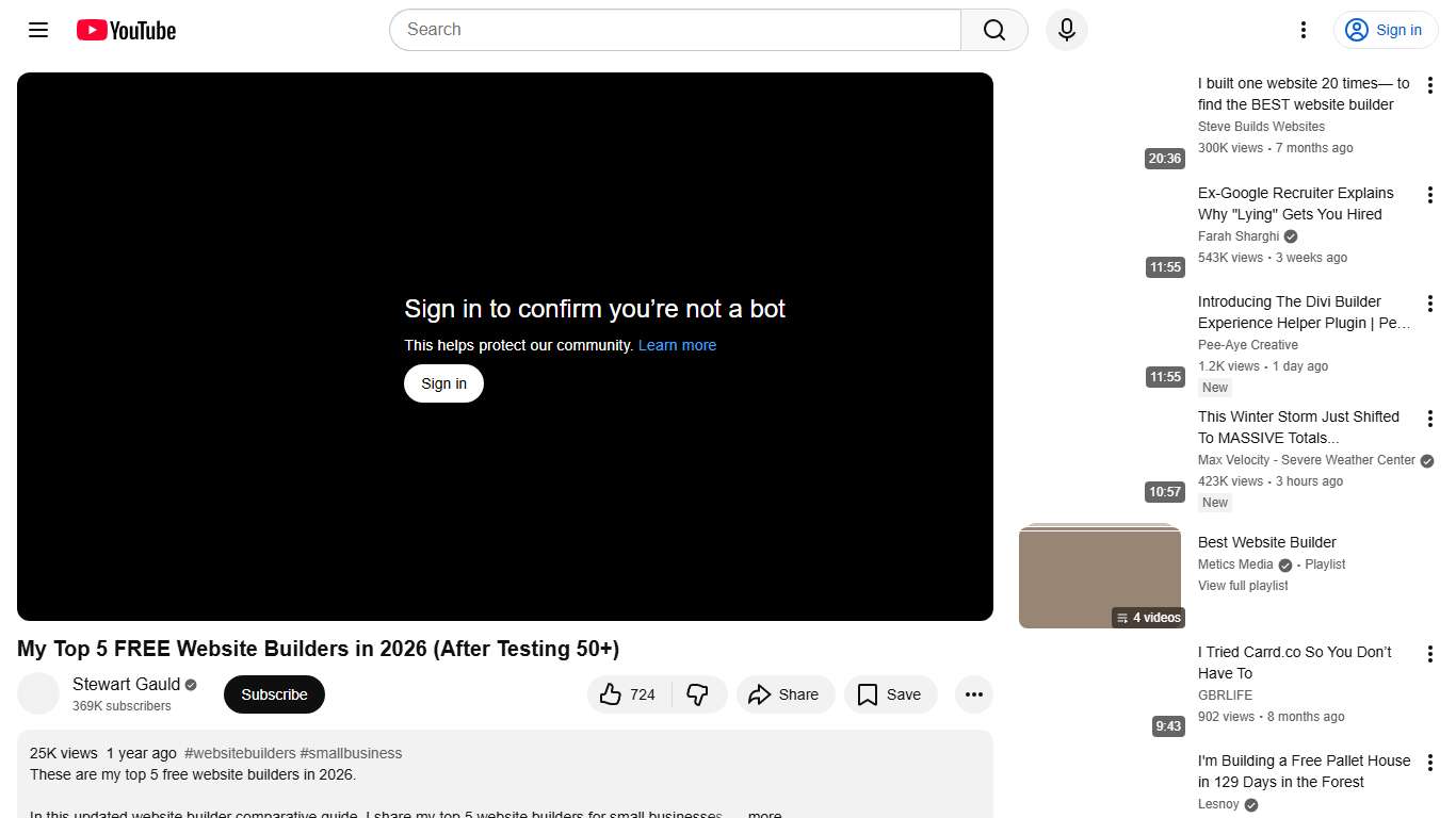 My Top 5 FREE Website Builders in 2026 (After Testing 50+) - YouTube